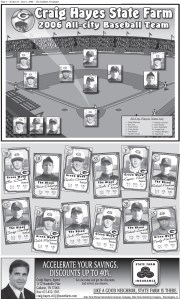 Local baseball graphic for ad sales